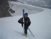 Test nuovi sci Kreuzspitze in Marmolada